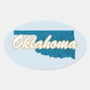 Adesivo Oval Oklahoma
