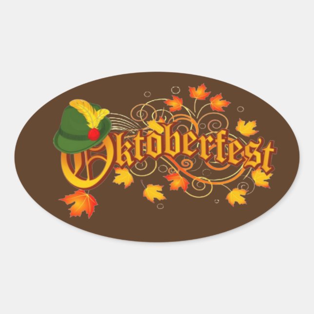 Adesivo Oval Oktoberfest  (Frente)
