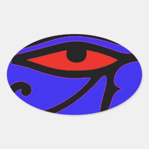 Adesivo Oval Olho de Horus