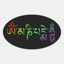 Om Mani Padme Hum Mantra Tibetano Arco-íris