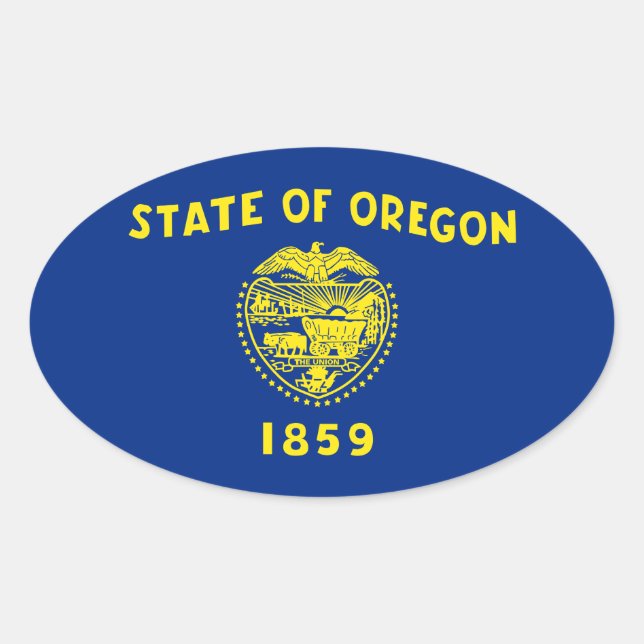 Adesivo Oval Oregon (Frente)