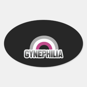 Adesivo Oval Orgulho da Ginefilia
