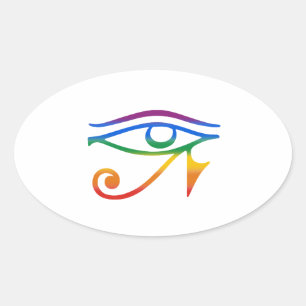 Adesivo Oval Orgulho do Gótico gay