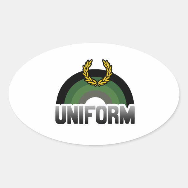 Adesivo Oval Orgulho Uniforme (Frente)