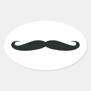 Adesivo Oval Orgulhoso de meu Stache….Bigode