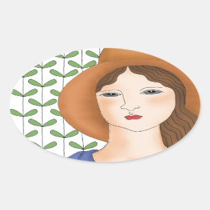 Adesivo Oval Orgulhoso ser orgânico