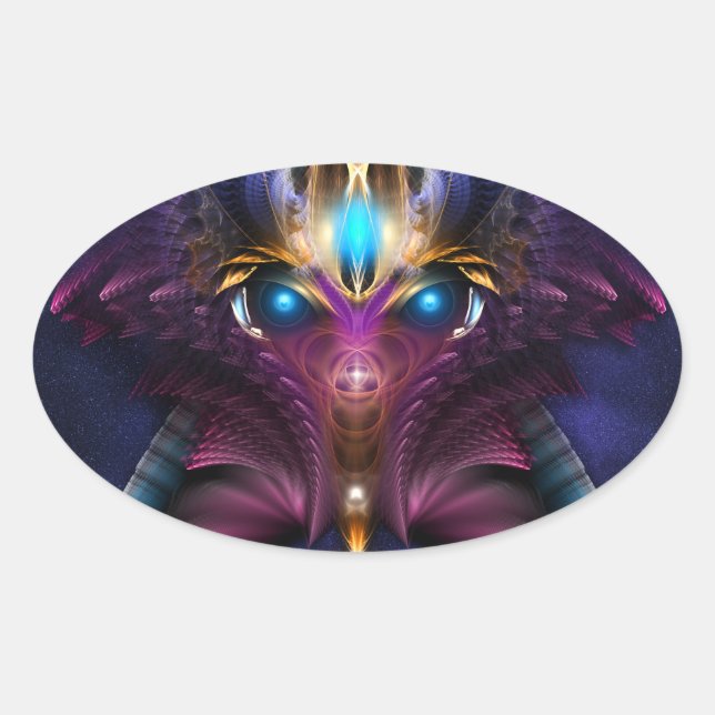 Adesivo Oval Orkolon Starfield (Frente)