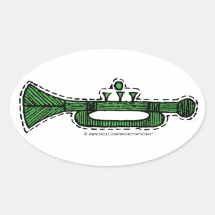 Adesivo Oval Ornamento do vintage