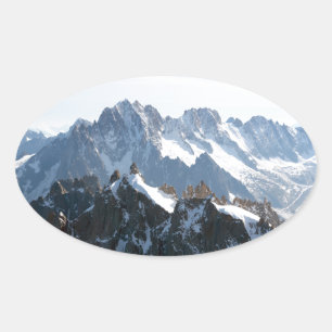 Adesivo Oval Os Alpes - magníficos!