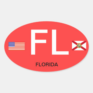 Adesivo Oval Oval BumperSticker do Euro--Estilo de Florida*