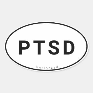 Adesivo Oval Oval do Sticker PTSD