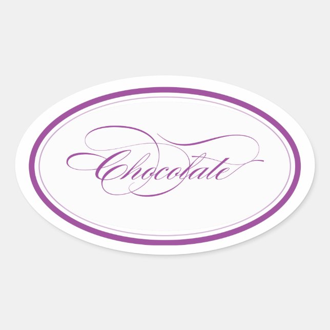 Adesivo Oval Oval Personalizado_Chocolate (Frente)