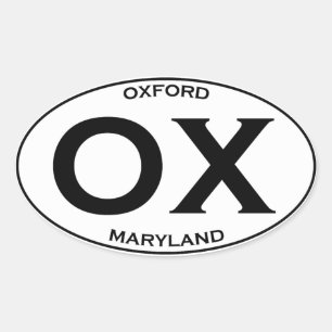Adesivo Oval OX - Oxford Maryland