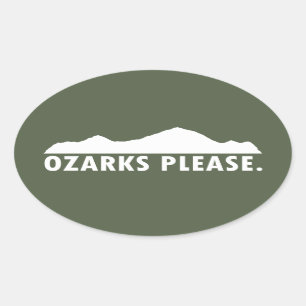 Adesivo Oval Ozarks, por favor