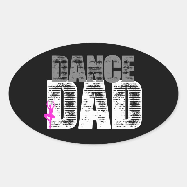 Adesivo Oval Pai de dança (Frente)