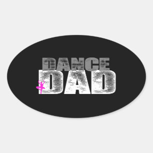 Adesivo Oval Pai de dança