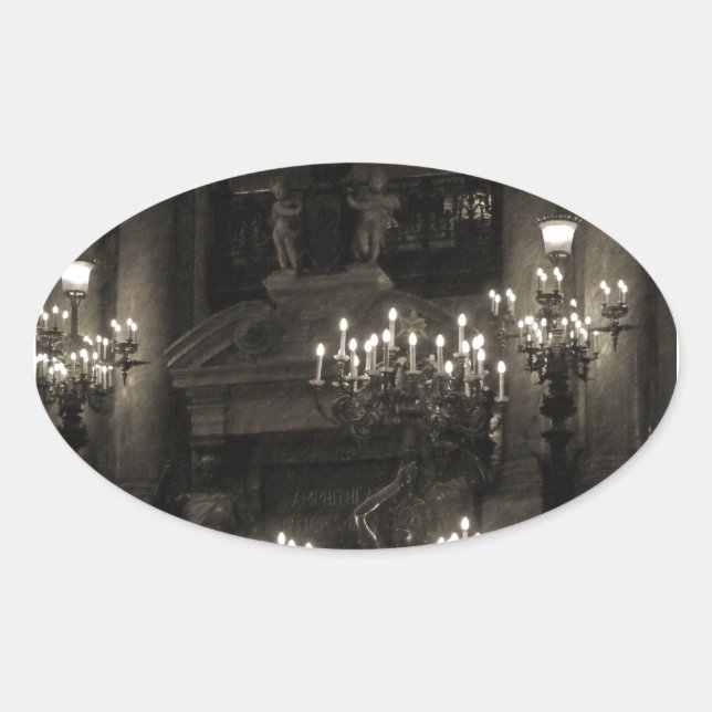 Adesivo Oval Palais Garnier Paris França (Frente)
