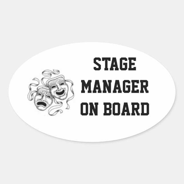 Adesivo Oval Palco Manager On Conselho Sticker (Frente)