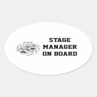 Adesivo Oval Palco Manager On Conselho Sticker