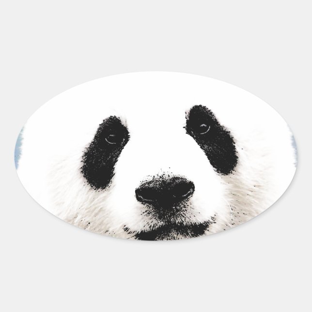 Adesivo Oval Panda (Frente)