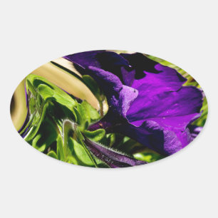 Adesivo Oval Pânico Roxo