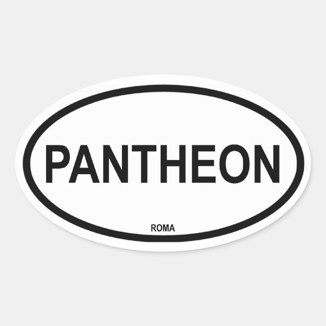 ADESIVO OVAL PANTHEON (Frente)