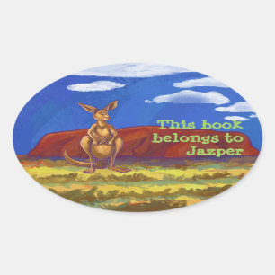 Adesivo Oval Papel de carta