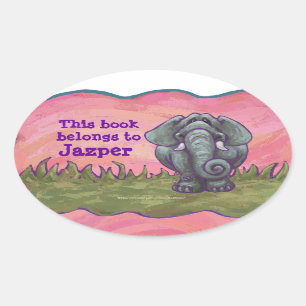 Adesivo Oval Papel de Carta