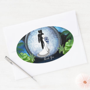 Adesivo Oval Papel de carta do Galaxy Portal