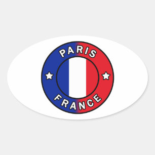 Adesivo Oval Paris França