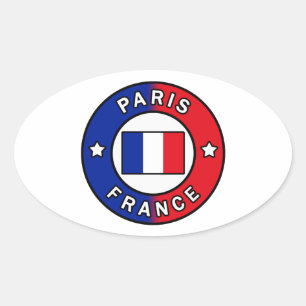 Adesivo Oval Paris França