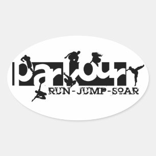 Adesivo Oval Parkour