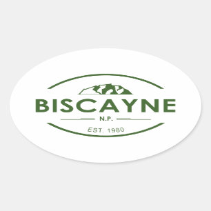 Adesivo Oval Parque Nacional Biscayne