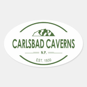 Adesivo Oval Parque Nacional Carlsbad Caverns