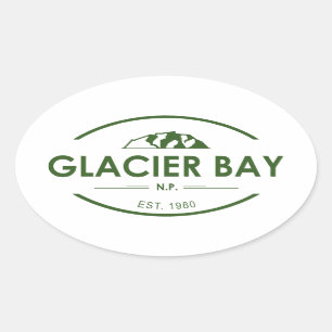Adesivo Oval Parque Nacional da Baía de Glacier