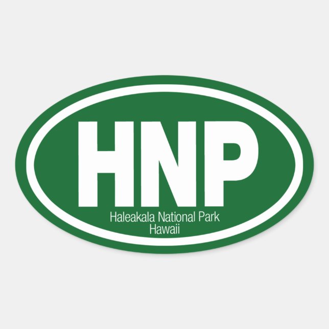Adesivo Oval Parque Nacional de Haleakala (Frente)