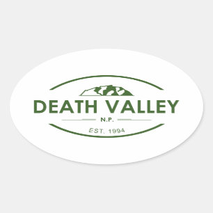 Adesivo Oval Parque nacional de Vale da Morte