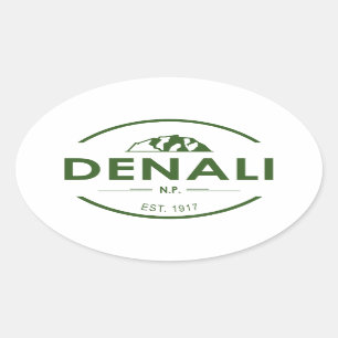 Adesivo Oval Parque Nacional Denali