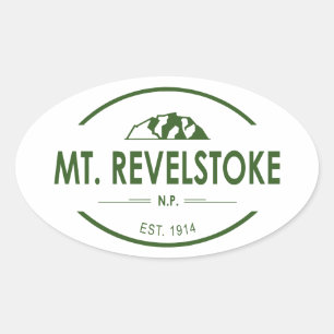 Adesivo Oval Parque Nacional Monte Revelstoke