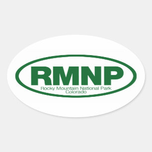 Adesivo Oval Parque Nacional Rocky Mountain