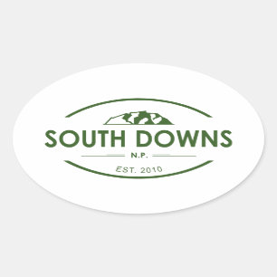 Adesivo Oval Parque Nacional South Downs