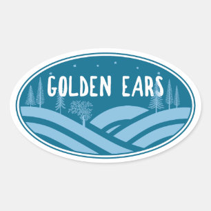 Adesivo Oval Parque Provincial Golden Ears ao Ar Livre