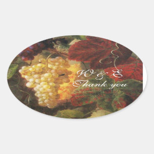 Adesivo Oval PARTIDO VELHO da DEGUSTAÇÃO DE VINHOS do VINHEDO