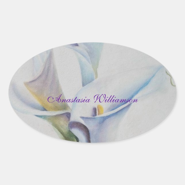 ADESIVO OVAL PÁSCOA DE AMOR ... (Frente)