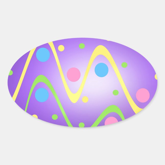 Adesivo Oval Páscoas (Frente)