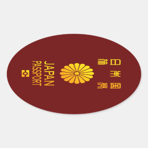 Adesivo Oval Passaporte de Nipónico