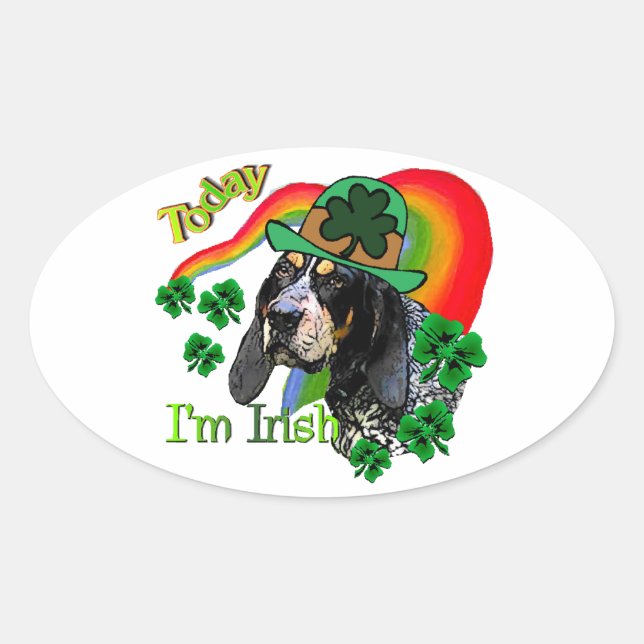 Adesivo Oval Patricks de Conhound Bluetick (Frente)