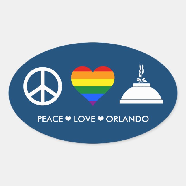 ADESIVO OVAL PEACE AMVE ORLANDO (Frente)