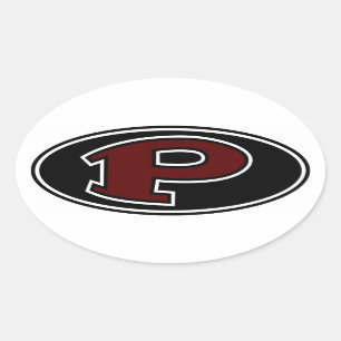 Adesivo Oval Pearland Oilers Logo Stickers