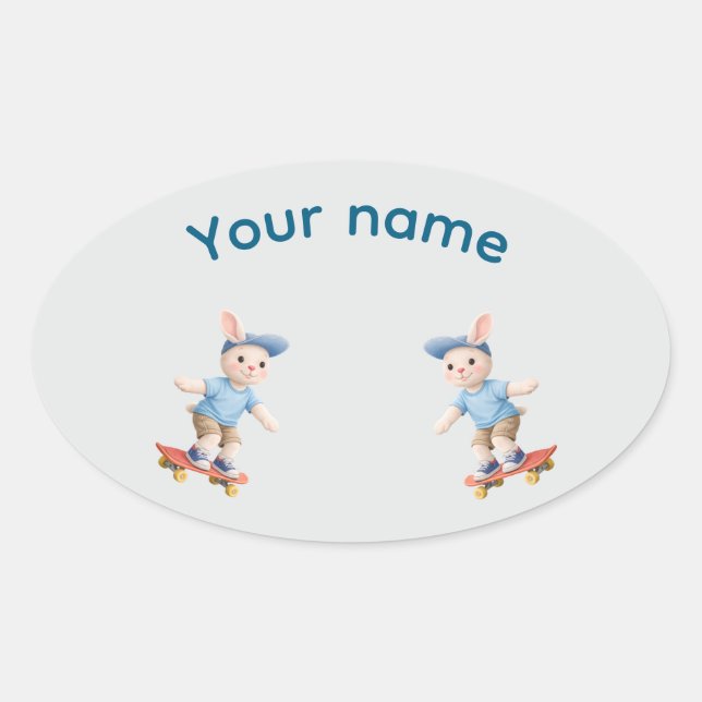 Adesivo Oval Pegatina Ovalada Sweet Collection (Frente)